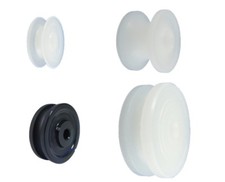 Profil Kunststoff Rollen für Seil ohne Kugellager Führungsrolle  Ø20 Ø100 mm (C)