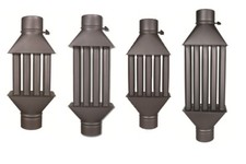 Abgaswärmetauscher Warmlufttauscher Kamin Rauchrohr Kaminrohr Rauchgaskühler 130