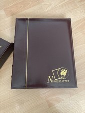 hochwertiger Ordner für Numisblätter 10 DM / 10 EURO in Lederoptik