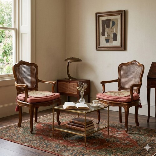 Antike sessel barockstil - sessel,