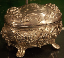 antik Deckel Schmuck Dose