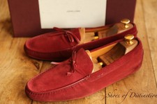 John Lobb Burgund Wildleder