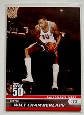 Wilt Chamberlain - 2008 Topps 50 Basketball #45