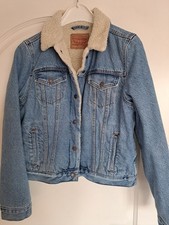 Levi´s Jacke JeansJacke gefüttert Gr. M jeansblau hell TOP!!
