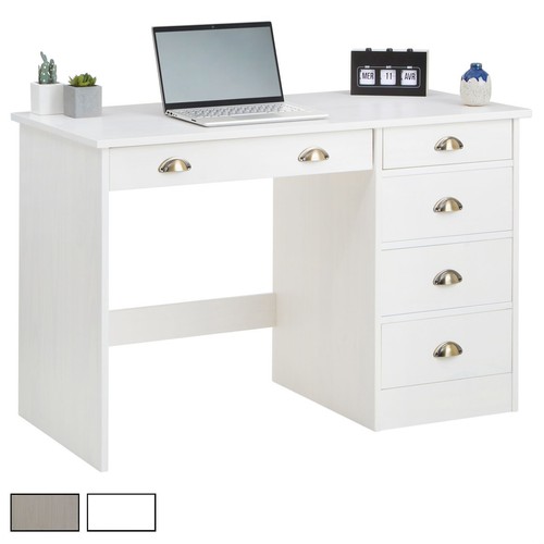 Schreibtisch mit schubladen - mit, 5