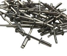 500 x V4A Edelstahl Blindnieten 4,8x12 mm A4/A4 DIN7337 Typ A Flachkopf NEU