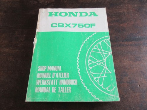 Honda cbx750f 1984 shop repair - 1984,