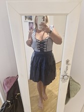 Mini Dirndl Gr.36 Von MarJo Blau/weiss