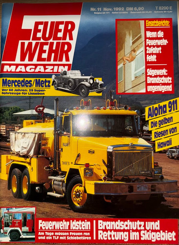 Feuerwehr magazin nov 1992 - feuerwehr, 11