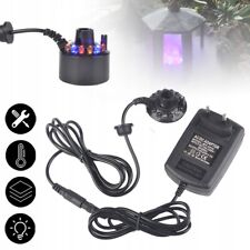 12 LED Mini Nebler Ultraschall Vernebler Farbwechsel RGB Brunnen Wassernebel DE