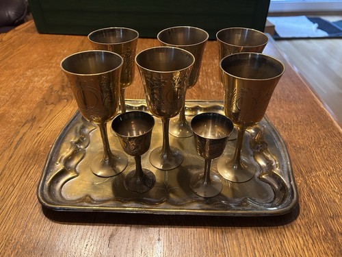 Becher set versilbert inkl - becher-set,