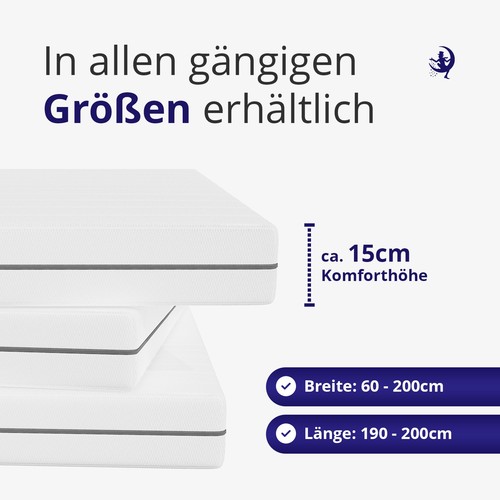 Gelschaummatratze höhe 15cm - gelschaummatratze,