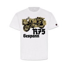 R75 Gespann Motorrad Oldtimer Beiwagen schwere Geländemaschine - T Shirt #15350