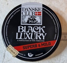 Tabak Dose Black Luxury Danske club Pipe Tobacco LEER * vintage + RAR