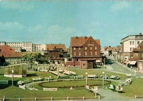 Juist kurplatz bahnhof - ak,