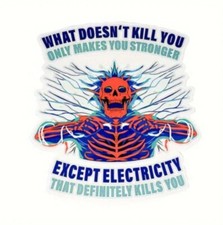 Lustiger Elektriker Aufkleber