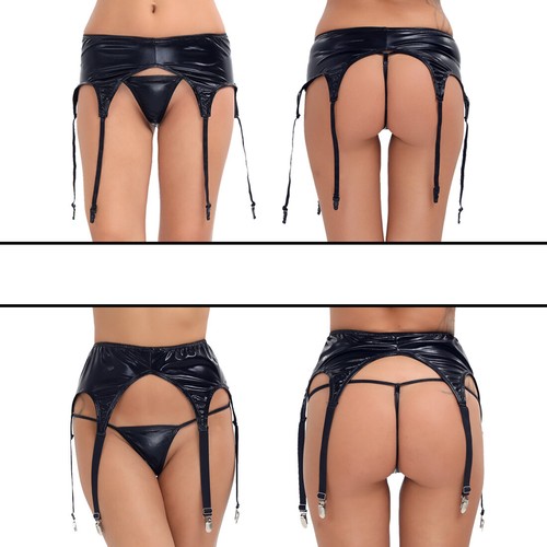Damen strumpfgürtel lack - damen,