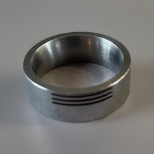 Fingerring Edelstahl Unisex Damen Innen-Durchmesser: 18 mm