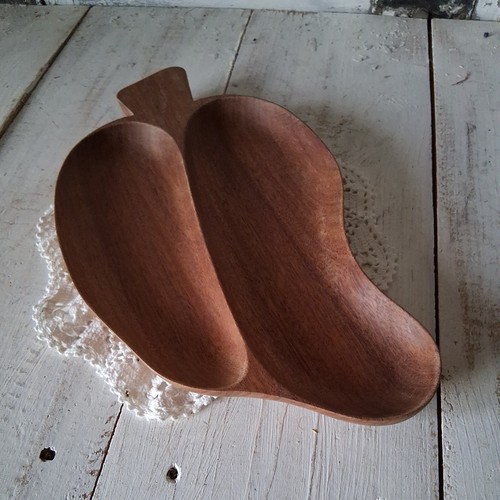 Holzschale teak vintage retro - ,