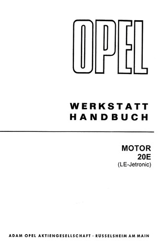 Opel motoren 20e cih motor - opel,