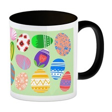 Eier Kaffeebecher Schwarz für Ostern