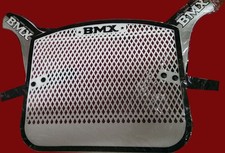 BMX Startnummern-Halter Display Panel, weiß/schwarz, Retro, 80er/90er-Jahre, NOS