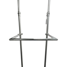 Kleiderbügel Kleiderstange Chrom mit Adapter für Manfrotto Alu Autopole MT052