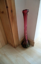 Bohemia Vase - Bodenvase, grün/rot - ca. 54 cm hoch