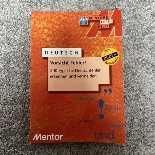 Vorsicht fehler deutsch - -,