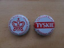 2 Kronkorken Tyskie * Bottle Cap * Flaschendeckel * Bierdeckel