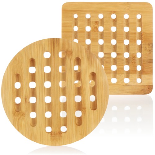 Topfuntersetzer akazienholz - 4x,