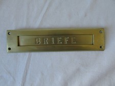 alter Briefschlitz Briefkasten Briefklappe Messing Jugendstil (2)