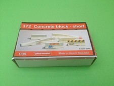 1:35 PLUSMODEL 372  Concrete block - short - Detail-Set für Dioramen - RARITÄ
