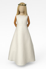 Kommunionkleid Kommunionskleid Tasche  Gr. 146 (12) IVORY  BEIGE  CREME  *84