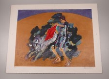 Hanno Edelmann große Farblithografie 5 von 30 1988 Titel Arena