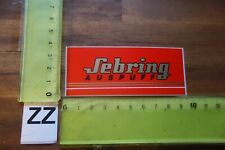 Alter Aufkleber Automobil Autohaus Werkstatt SEBRING AUSPUFF