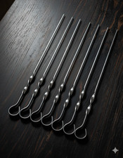 Edelstahl-Spieße mit