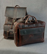 Aktentasche, braunes Leder, 2