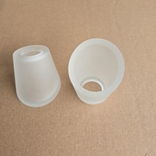 1x Lampenschirm G9 Ersatzglas Lampenglas Leuchtenglas Tulpe Opalglas Rauch weiß 