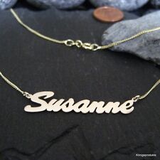 Namenskette mit Wunschname, 333er Gelbgold Buchstaben & Länge wählbar, NK-02/8GG