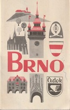 Stadtplan / Landkarte /Faltplan von  Brno / Brünn