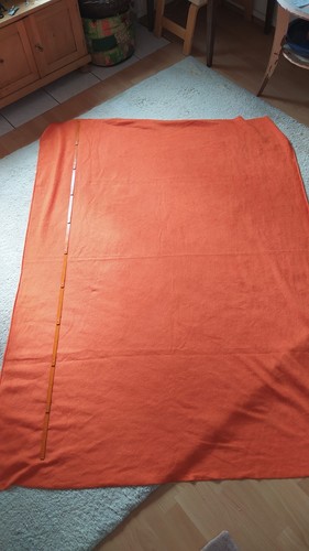 Stoffrest fleece orange - fleece,