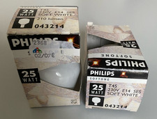 2x PHILIPS Softone T45, E14