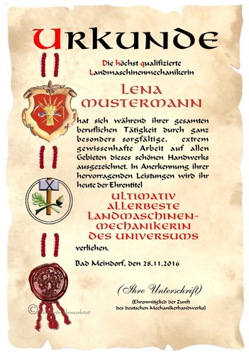 Urkunde
