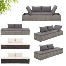 Gartenbett Poly Rattan Outdoor