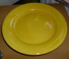 Teller gelb rund DM 19 cm Keramik ca. 2 cm hoch