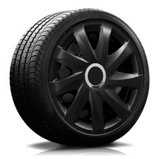 RADKAPPEN-KÖNIG 16 Zoll 16" RKK01 Schwarz-Matt Radkappen Radzierblenden 4Stück