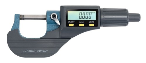 Digitaler mikrometer mm - mikrometer, 0–25