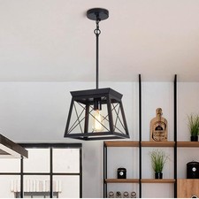 Ganeed Bauernhaus Pendelleuchte Licht Metall Käfig Rustikale Laterne