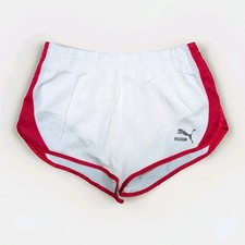 PUMA Glanz Sprinter Shorts Vintage D5 Retro Fußball Fitness Sport weiß Running